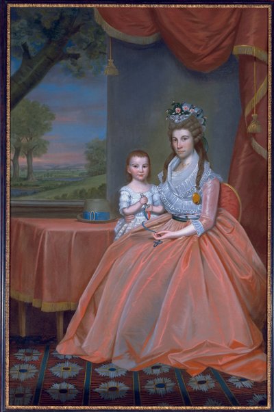 Mrs. Elijah Boardman und ihr Sohn, William Whiting Boardman, ca. 1796 von Ralph Earl